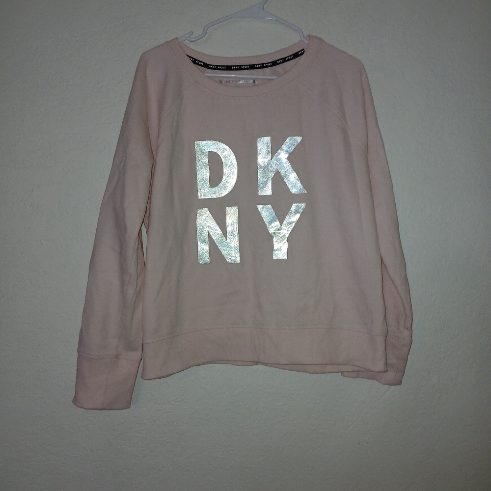 NWOT, DKNY Women's Pink Sweater. sz. XL